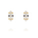 Petite Navette Örhänge Gold Crystal