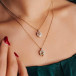 Delphine Halsband Light Champagne