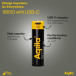 Uppladdningsbart USB-C Li batteri 18650 