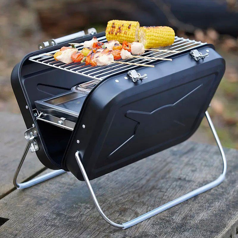 To go BBQ gasolgrill Svart Stainless steel
